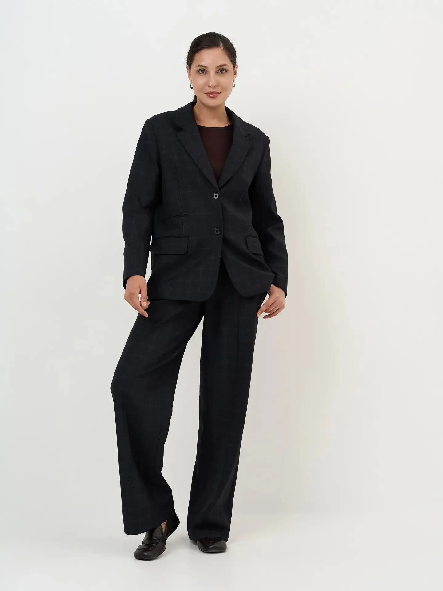 Брюки 2-666 (синий клетка)