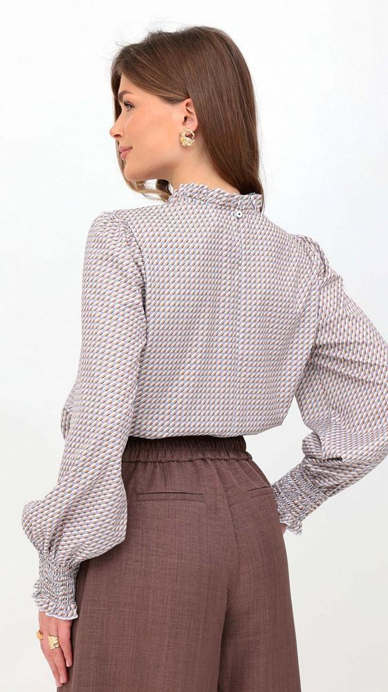 Блуза Б-952 (серо-беж)