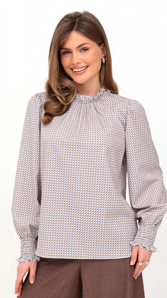 Блуза Б-952 (серо-беж)