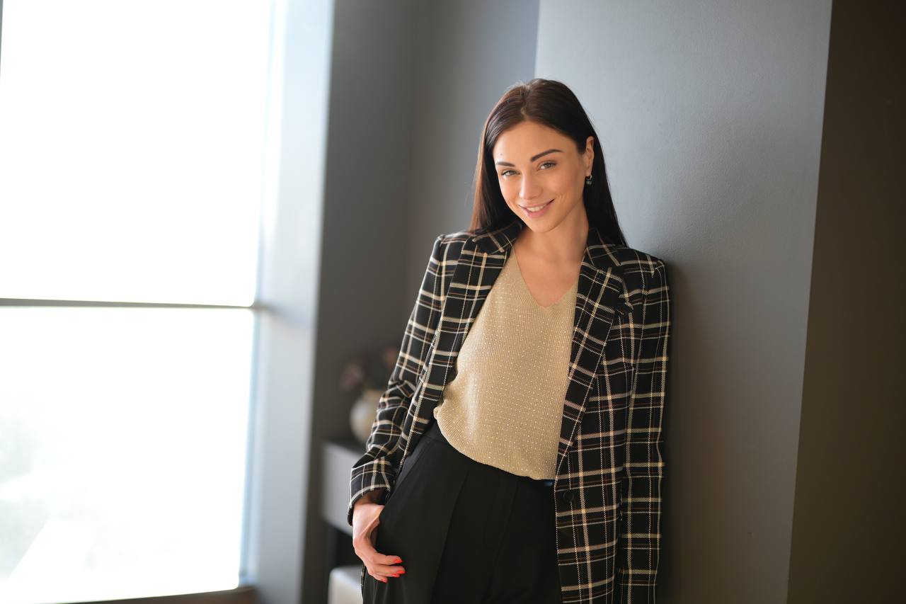 Жакет 422 (черный клетка)