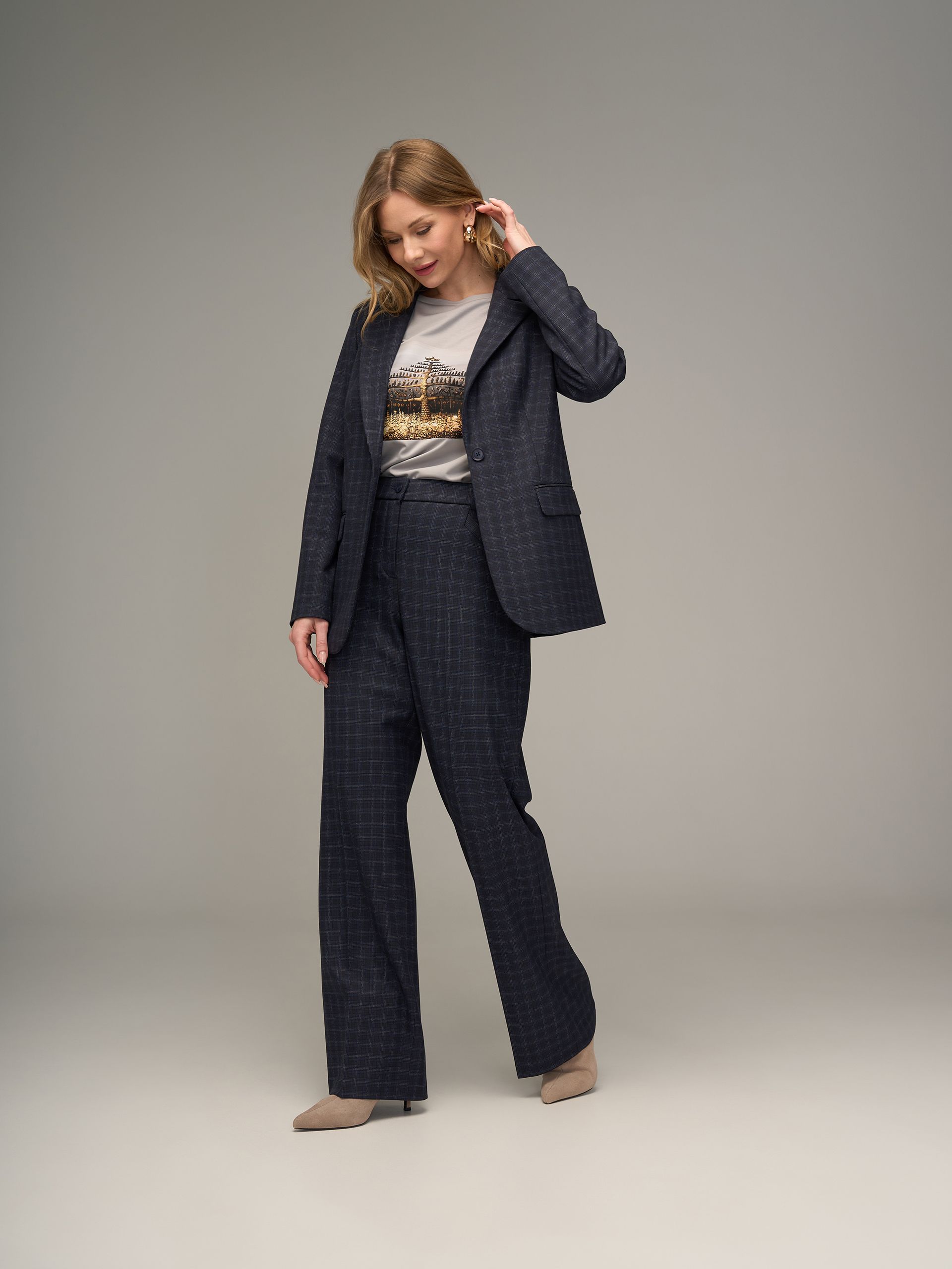 Брюки 2-633 (клетка)