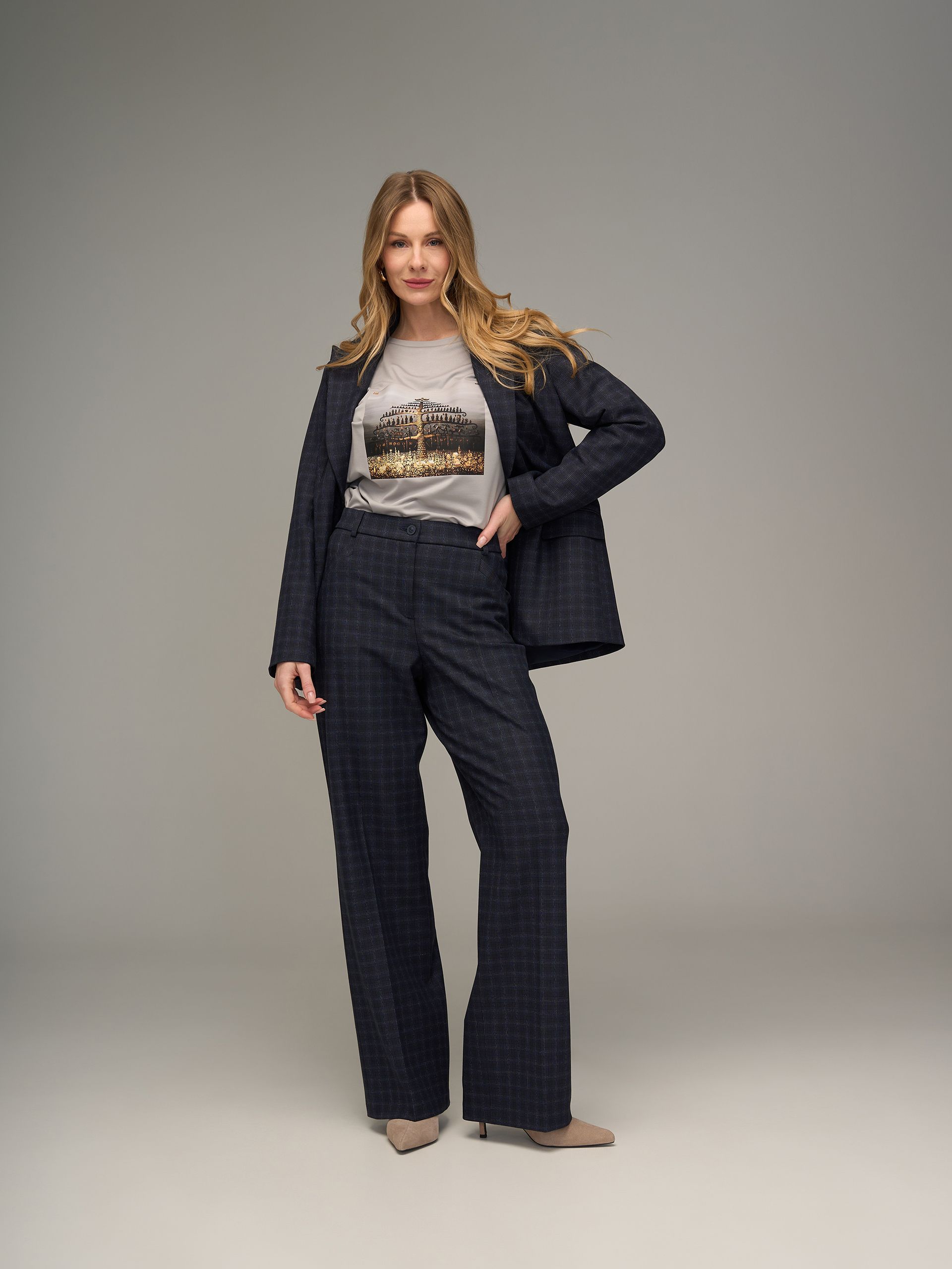 Брюки 2-633 (клетка)