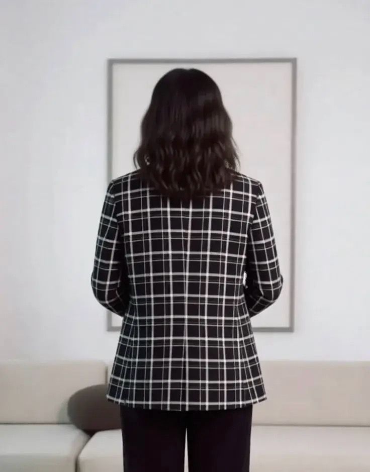 Жакет 422 (черный клетка)